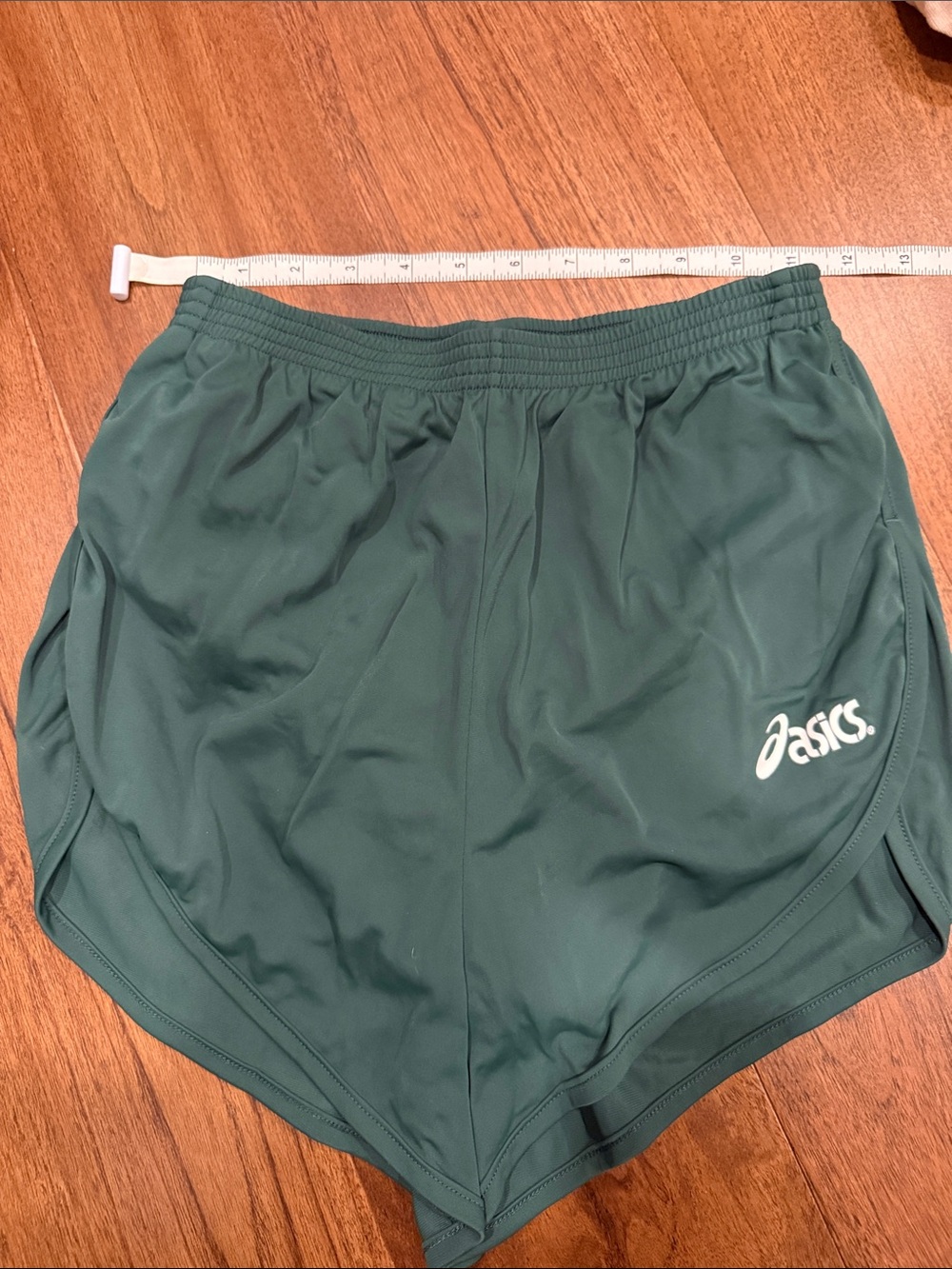 Vintage ASICS Dark Green Athletic Running Shorts
